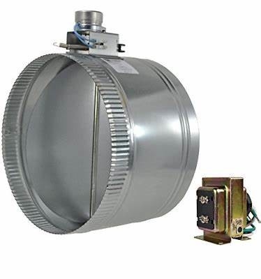 Manual Air Vent Damper 6 Inch Normally Open 24 Volt