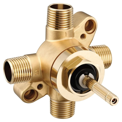 Moen M-Core 2 Or 3 Function 1/2&quot; CC And IPS Diverter Valve Moen U231CI Wall Mounted Shower Rough In Valve