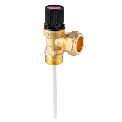 3/4''X22mm SABS Tested T And P Valves With Temperature Sensor Probe For Hot Water Cylinder